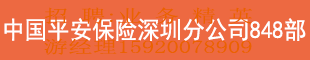 中國(guó)平安保險(xiǎn)深圳分公司848部